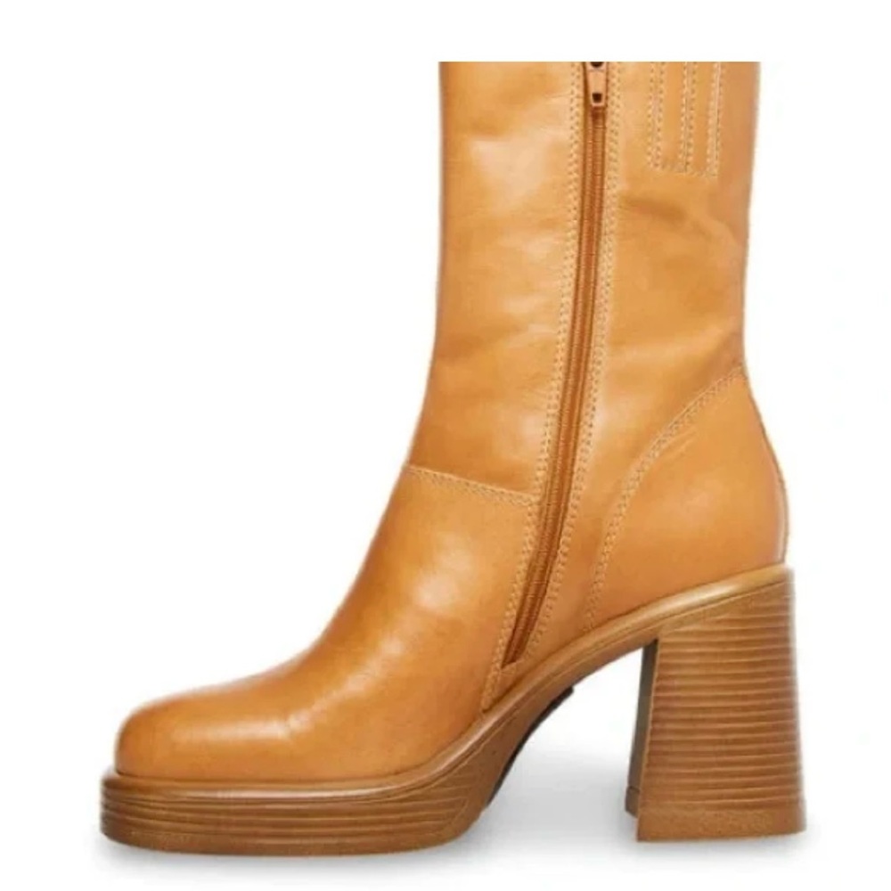 Steve Madden Fantsie Tan Leather Boots